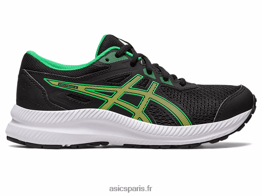 enfants Asics contester l'école primaire 8 BXL8B24246 noir/zeste de citron vert