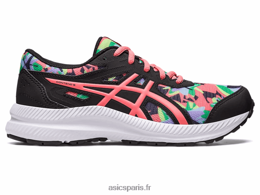 enfants Asics contester l'école primaire 8 BXL8B24250 noir/papaye