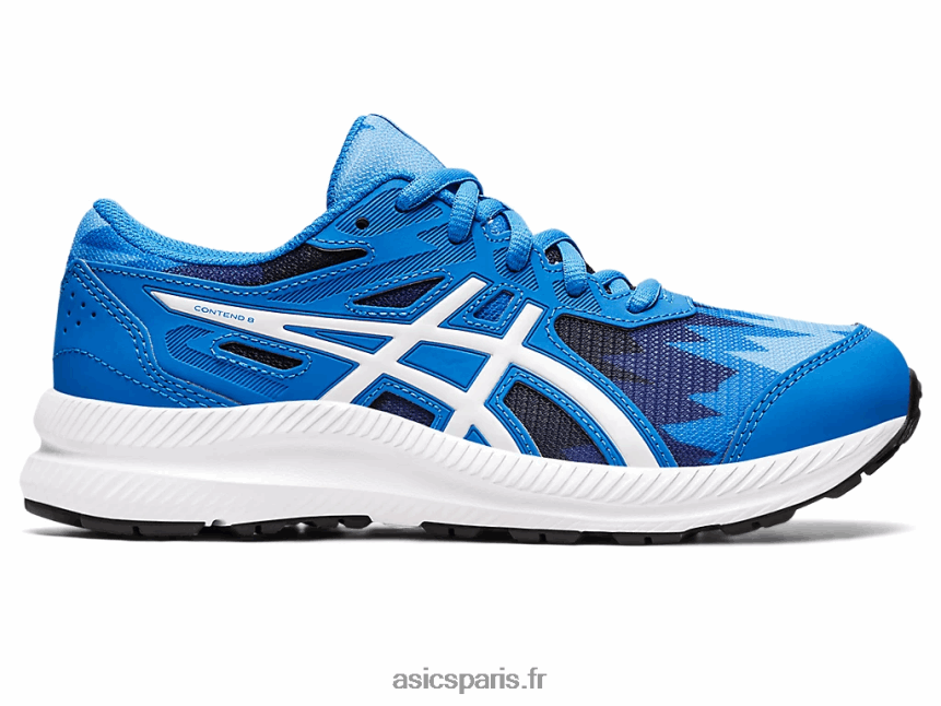 enfants Asics contester l'école primaire 8 BXL8B24345 bleu électrique/blanc