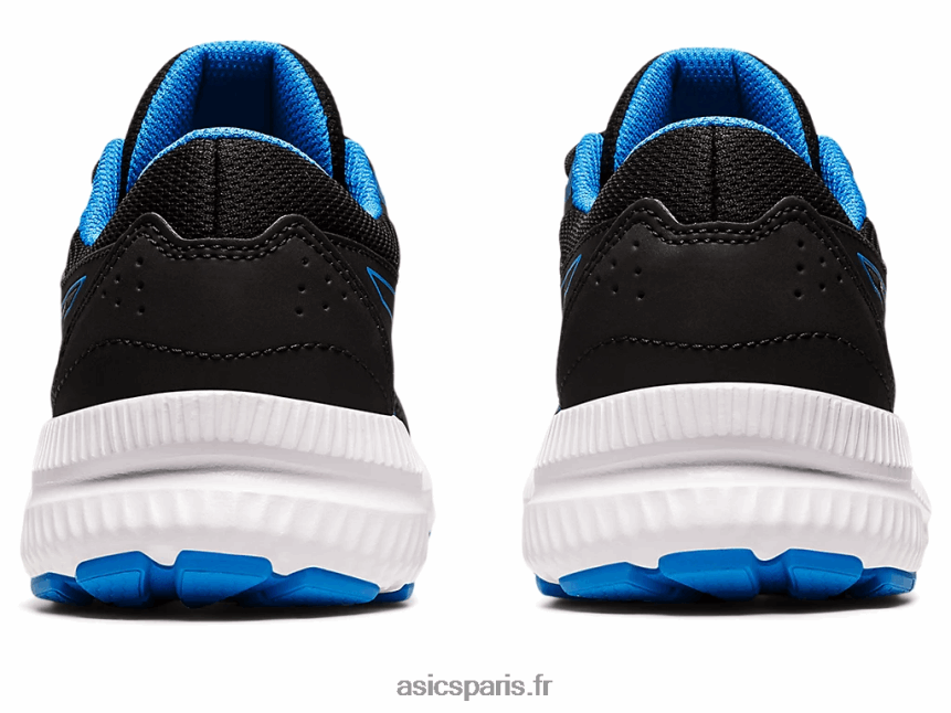 enfants Asics contester l\'école primaire 8 BXL8B24394 noir/bleu électrique