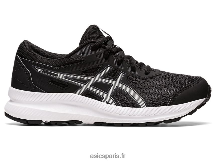 enfants Asics contester l'école primaire 8 BXL8B24395 noir blanc