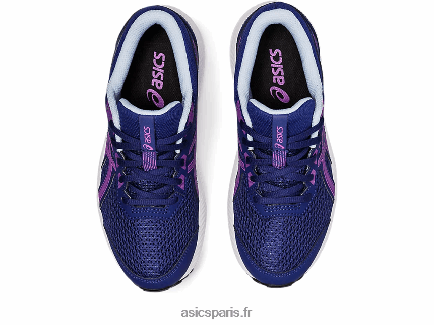 enfants Asics contester l\'école primaire 8 BXL8B24399 bleu marine/orchidée