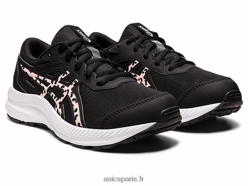 enfants Asics contester l\'école primaire 8 BXL8B24400 noir/rose givré