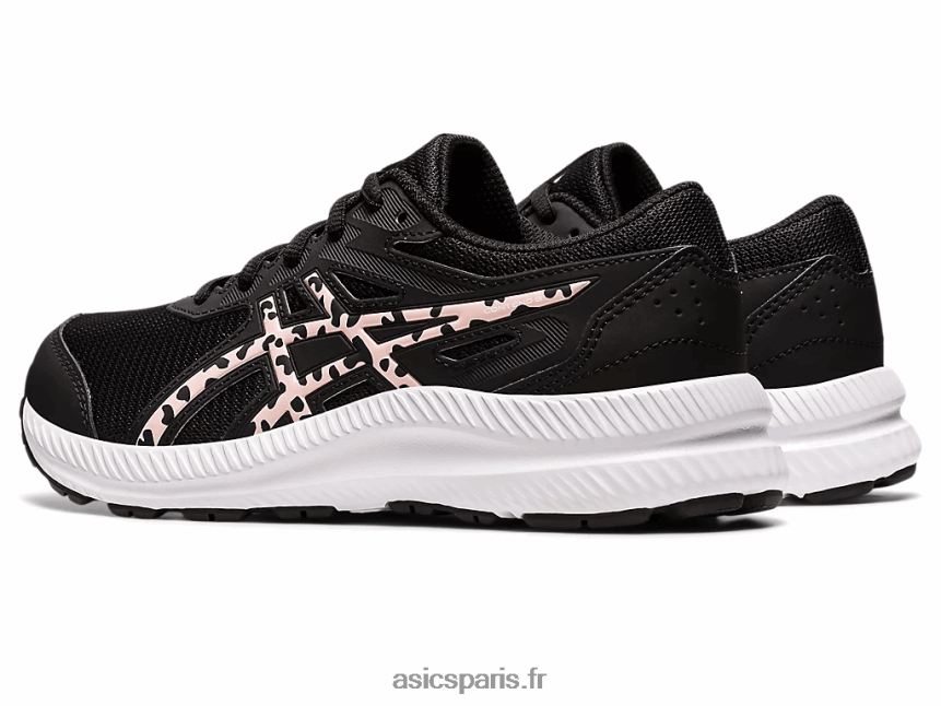 enfants Asics contester l\'école primaire 8 BXL8B24400 noir/rose givré