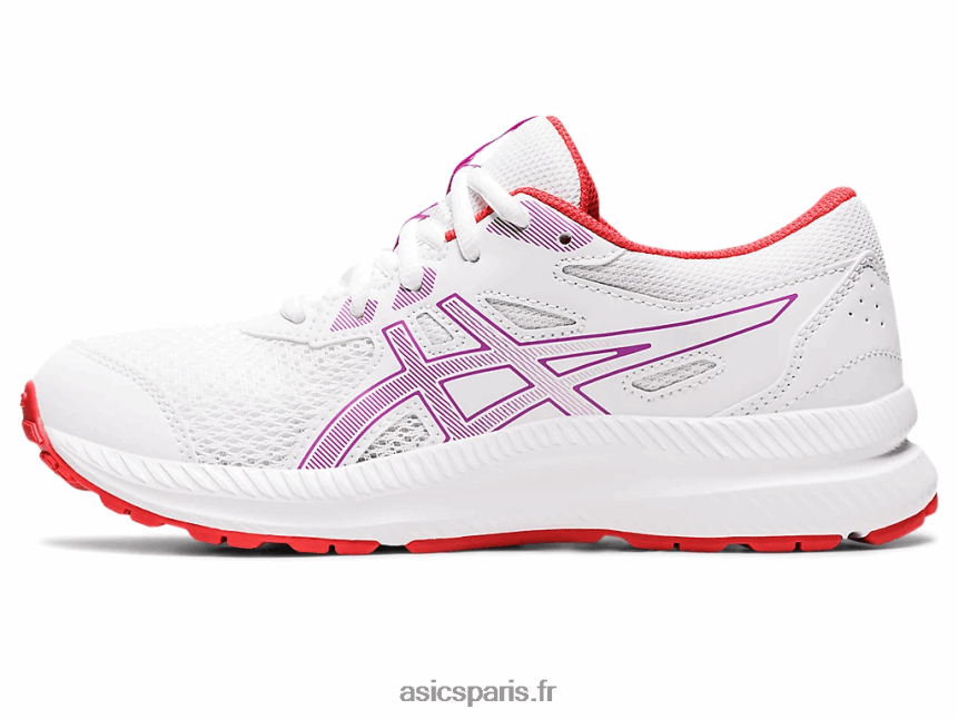 enfants Asics contester l\'école primaire 8 BXL8B24404 blanc/orchidée