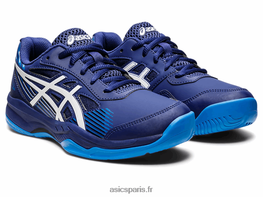 enfants Asics gel-game 8 école primaire BXL8B24435 bleu marine/blanc