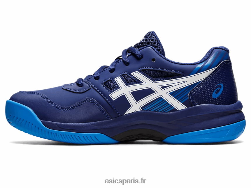 enfants Asics gel-game 8 école primaire BXL8B24435 bleu marine/blanc