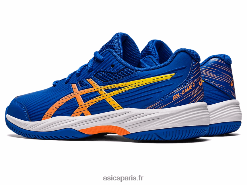 enfants Asics gel-game 9 école primaire BXL8B24227 bleu thon/pêche soleil