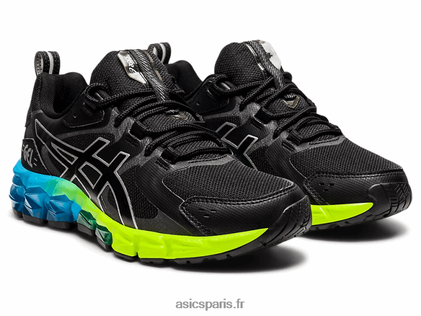 enfants Asics gel quantique 180 6 école primaire BXL8B24315 noir/bleu aizuri