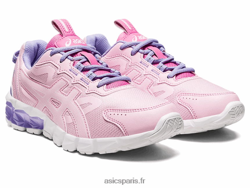 enfants Asics gel-quantique 90 3 école primaire BXL8B2927 barbe à papa/blanc