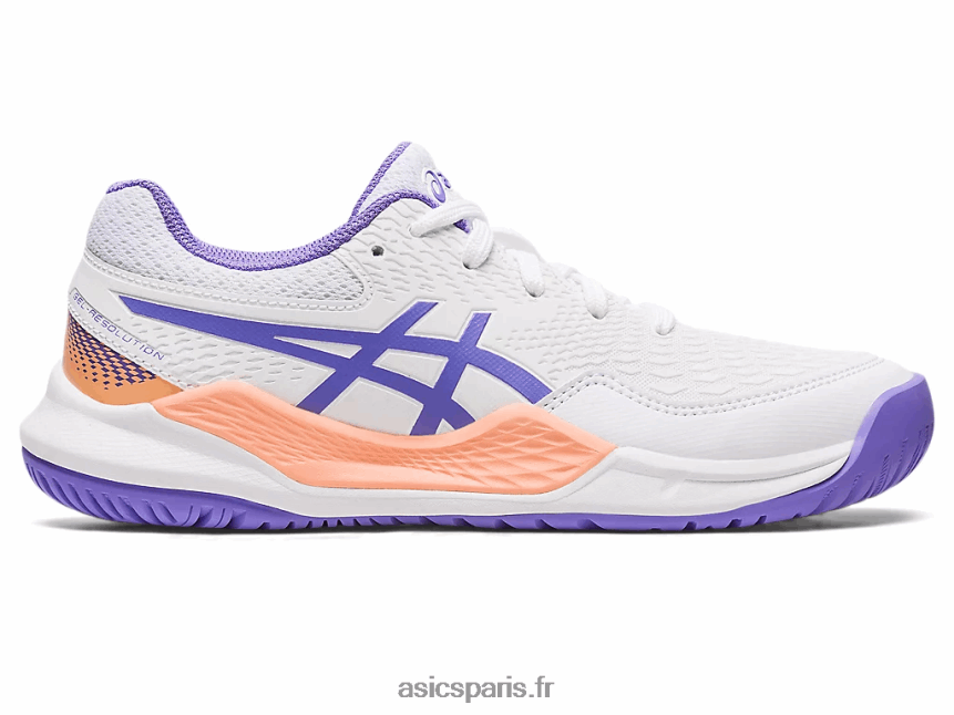 enfants Asics gel-résolution 9 école primaire BXL8B24222 blanc/améthyste