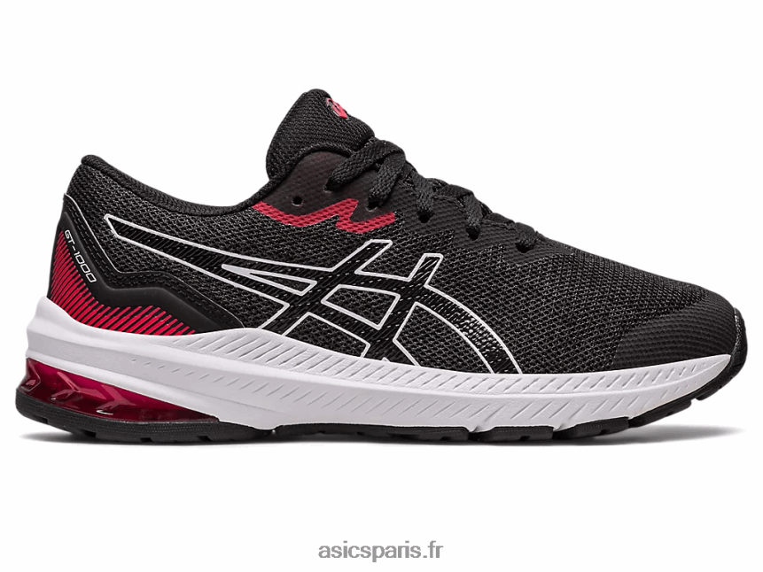 enfants Asics gt-1000 11 école primaire BXL8B24255 noir/rouge électrique