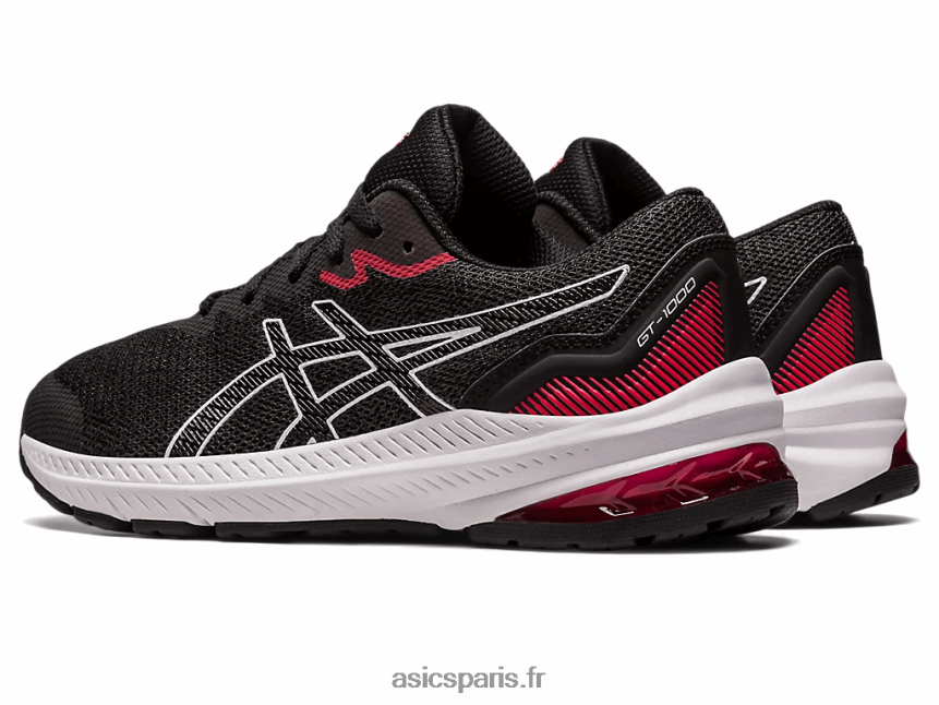 enfants Asics gt-1000 11 école primaire BXL8B24255 noir/rouge électrique