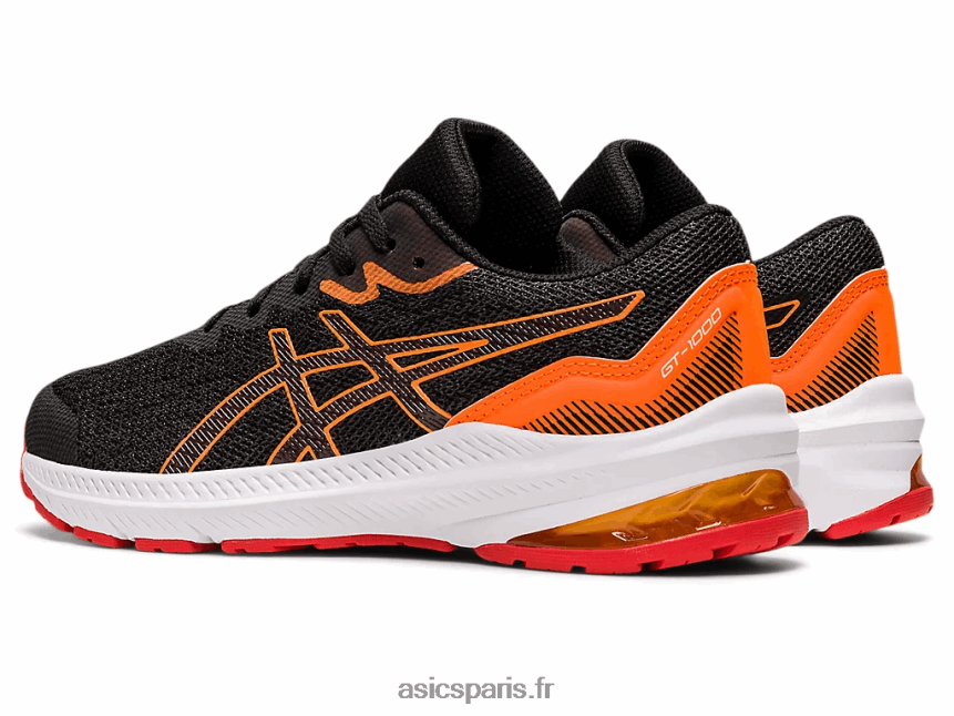 enfants Asics gt-1000 11 école primaire BXL8B24471 gris graphite/rouge feu