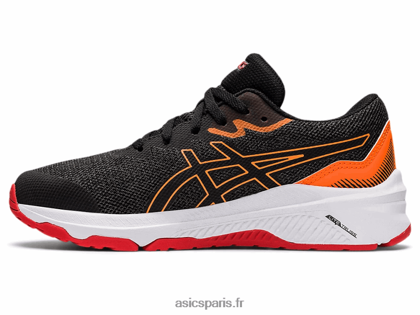 enfants Asics gt-1000 11 école primaire BXL8B24471 gris graphite/rouge feu