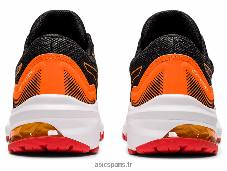 enfants Asics gt-1000 11 école primaire BXL8B24471 gris graphite/rouge feu