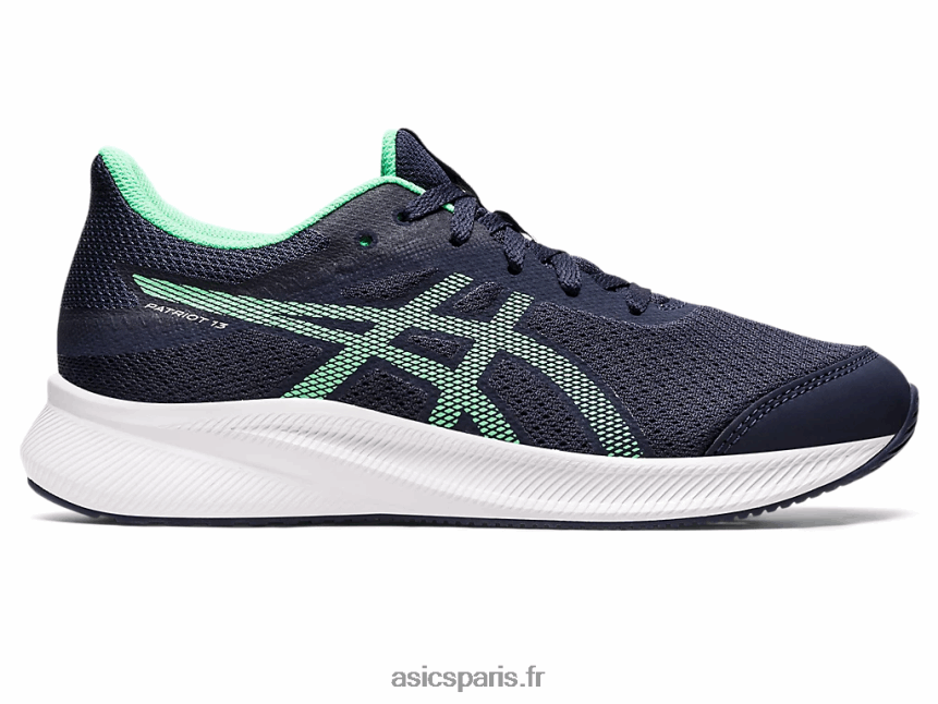 enfants Asics patriot 13 école primaire BXL8B24439 minuit/nouvelle feuille
