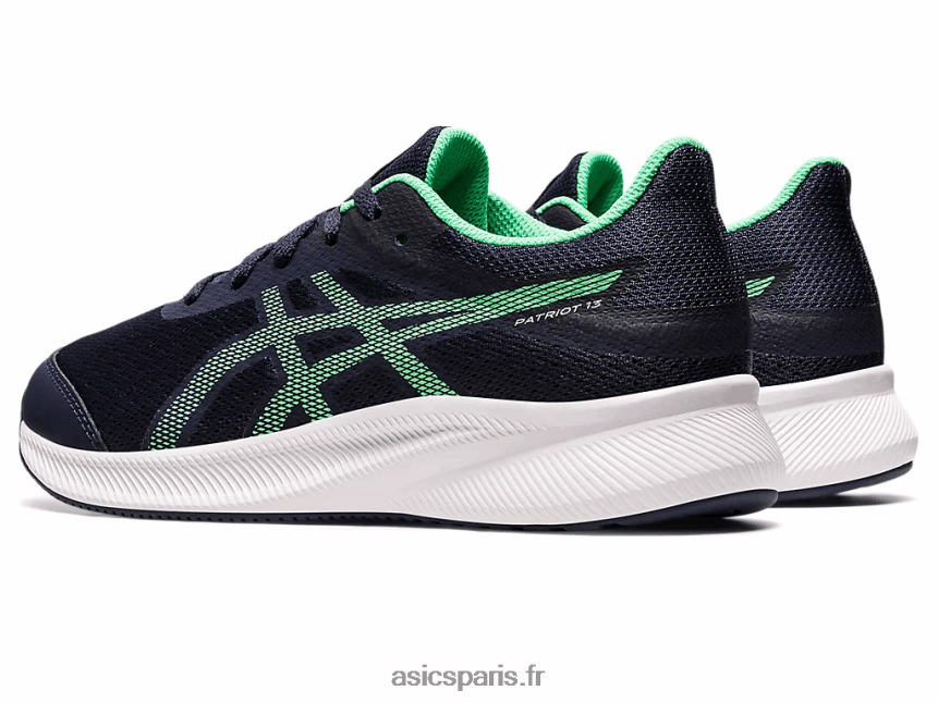 enfants Asics patriot 13 école primaire BXL8B24439 minuit/nouvelle feuille