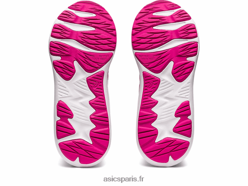enfants Asics secousse 4 préscolaire BXL8B24264 rose rave/blanc