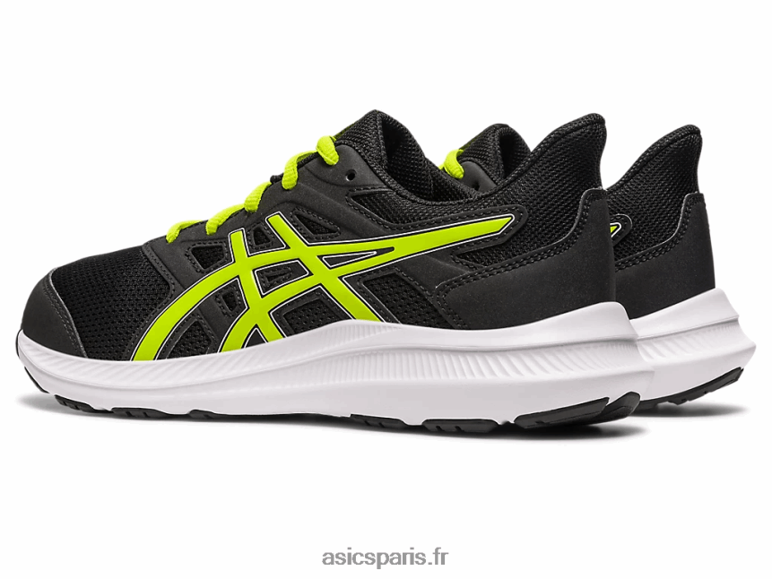 enfants Asics secousse 4e année scolaire BXL8B24268 noir/zeste de citron vert