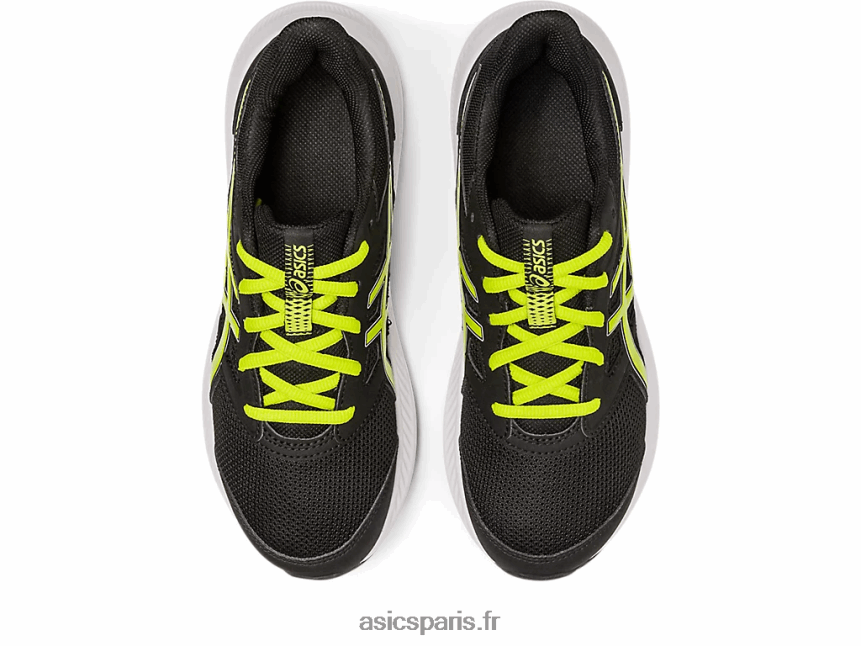 enfants Asics secousse 4e année scolaire BXL8B24268 noir/zeste de citron vert