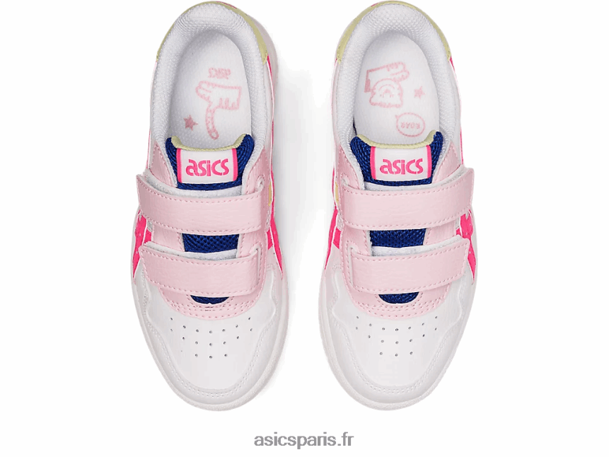 enfants Asics école maternelle au japon BXL8B24418 blanc/rose vif