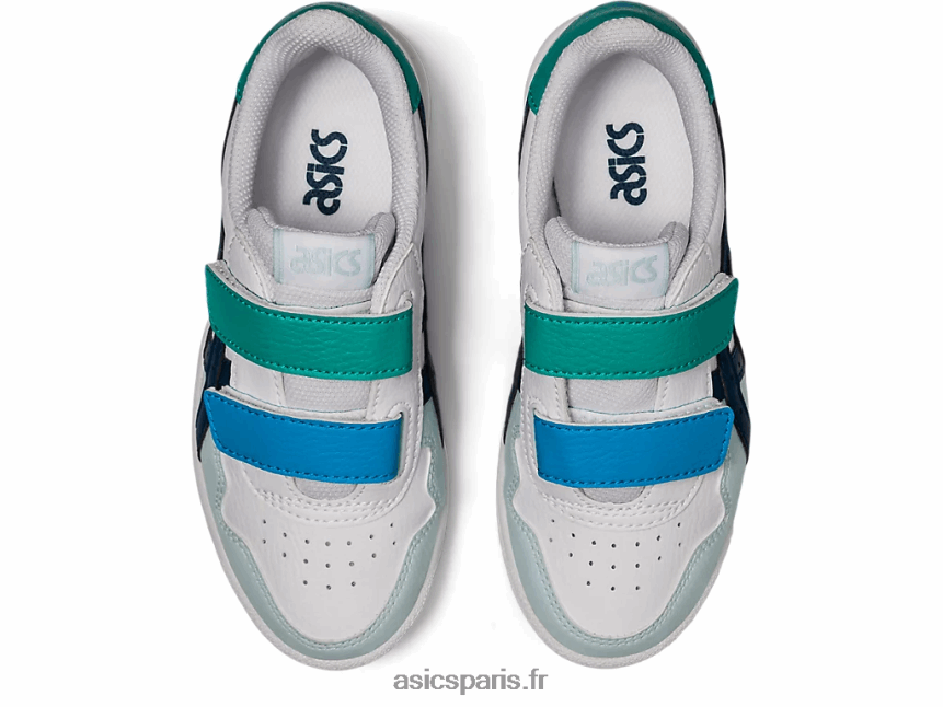 enfants Asics école maternelle au japon BXL8B24540 blanc/bleu mako
