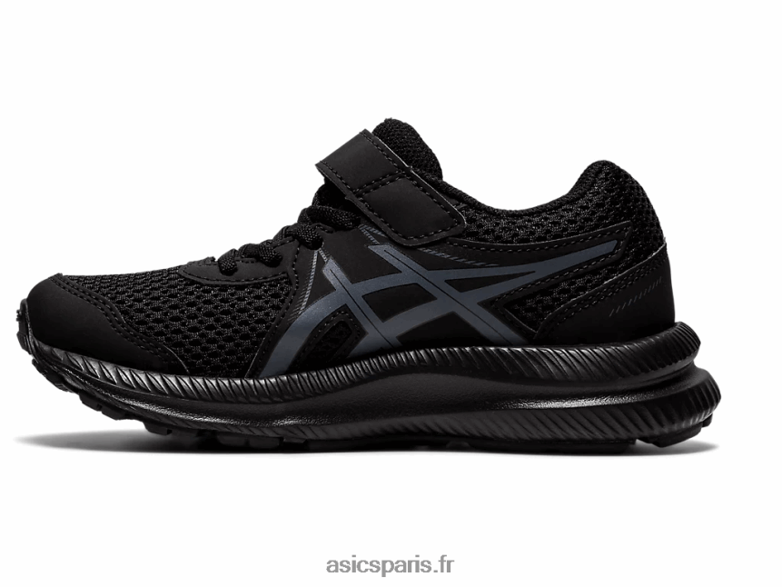 enfants Asics contester 7 préscolaire BXL8B24413 noir/gris porteur