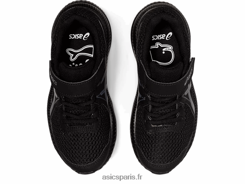 enfants Asics contester 7 préscolaire BXL8B24413 noir/gris porteur