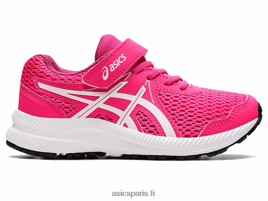 enfants Asics contester 7 préscolaire BXL8B24467 rose brillant/blanc