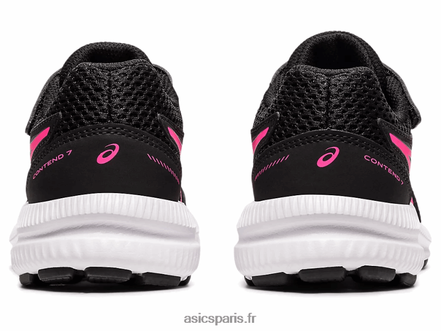 enfants Asics contester 7 préscolaire BXL8B24541 noir/rose vif