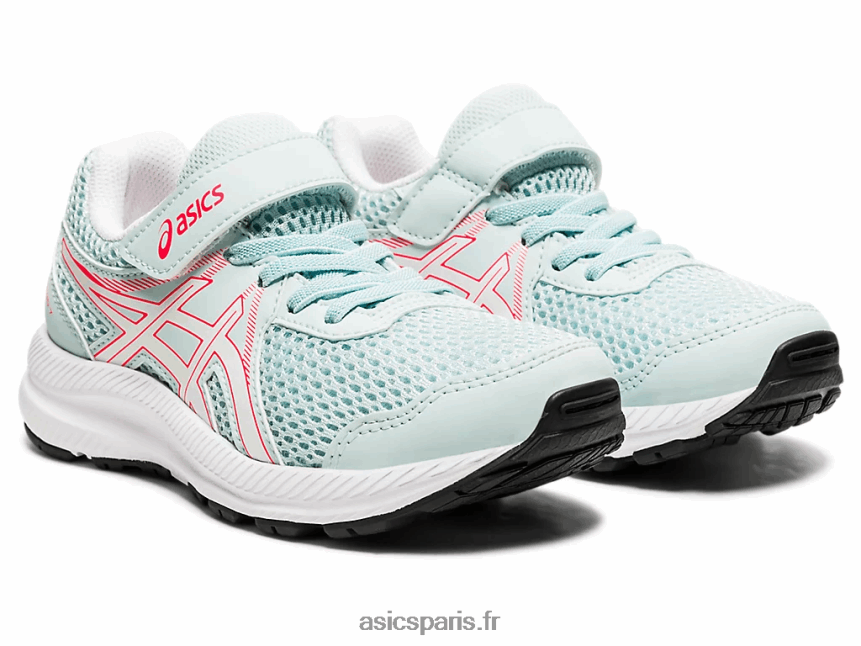 enfants Asics contester 7 préscolaire BXL8B24546 ange aqua/blanc