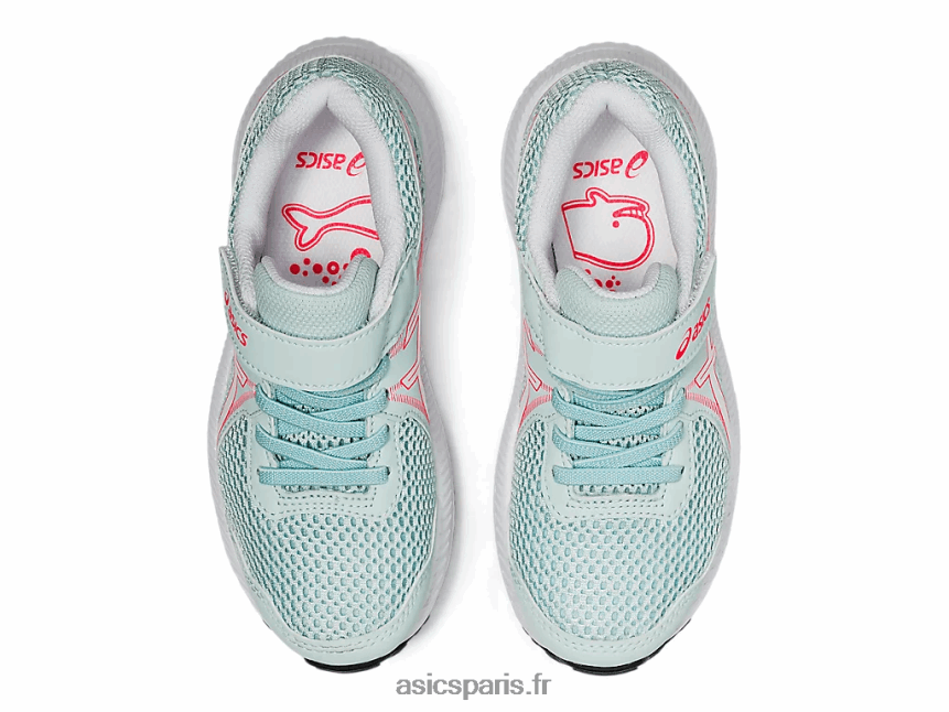 enfants Asics contester 7 préscolaire BXL8B24546 ange aqua/blanc