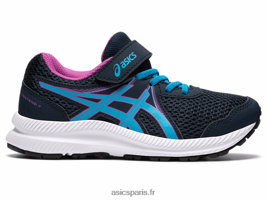 enfants Asics contester 7 préscolaire BXL8B24549 bleu français/aqua numérique