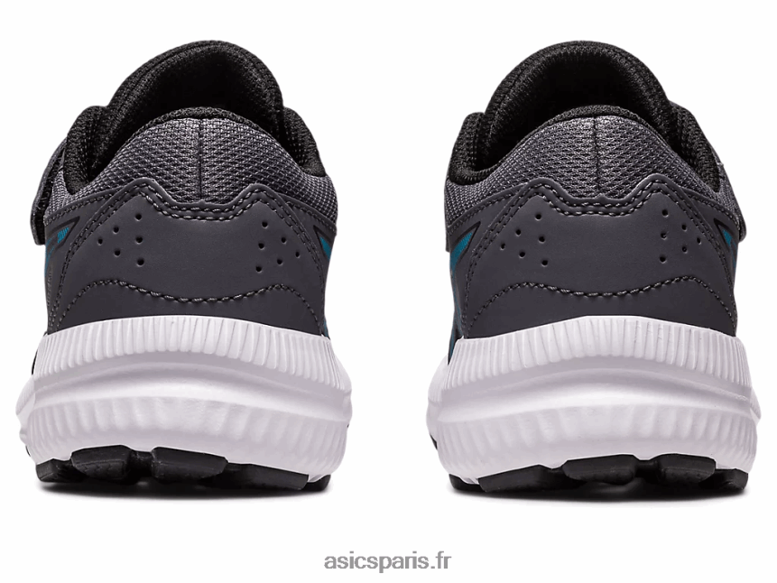enfants Asics contester 8 préscolaire BXL8B24241 gris porteur/bleu île