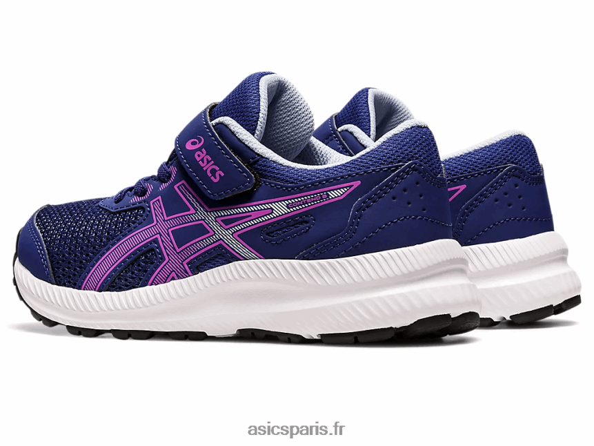 enfants Asics contester 8 préscolaire BXL8B24396 bleu marine/orchidée