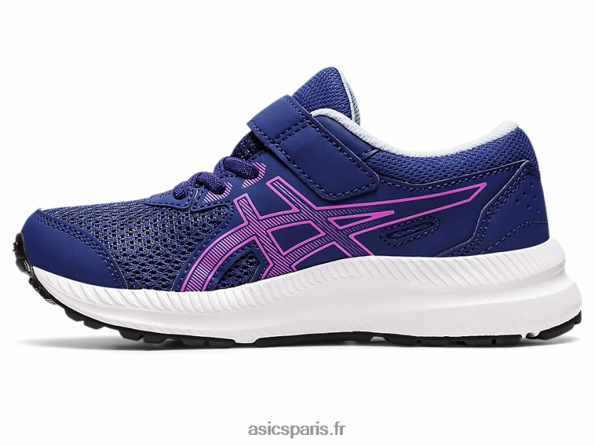 enfants Asics contester 8 préscolaire BXL8B24396 bleu marine/orchidée