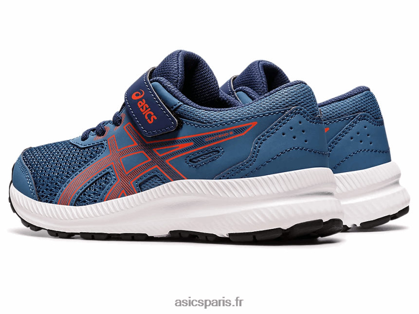 enfants Asics contester 8 préscolaire BXL8B24398 azur/tomate cerise