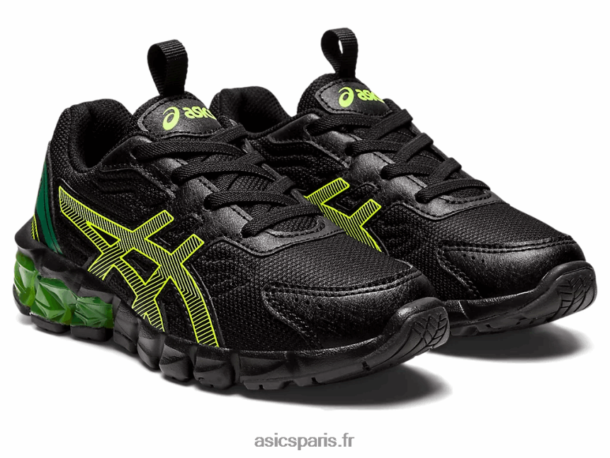 enfants Asics gel-quantum 90 3 préscolaire BXL8B24355 noir/jaune de sécurité