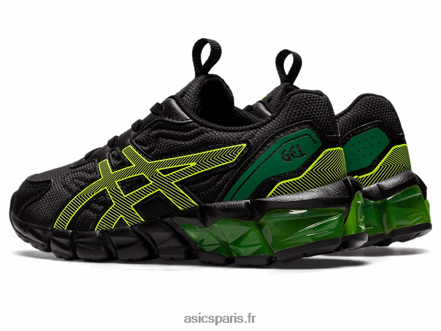 enfants Asics gel-quantum 90 3 préscolaire BXL8B24355 noir/jaune de sécurité