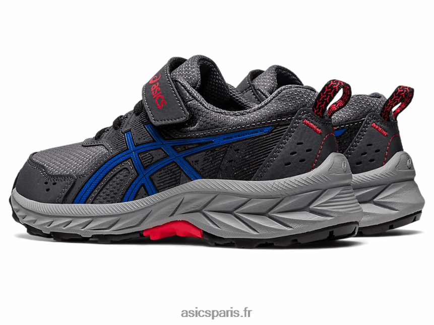 enfants Asics gel-venture 9 préscolaire BXL8B24217 gris porteur/bleu thon