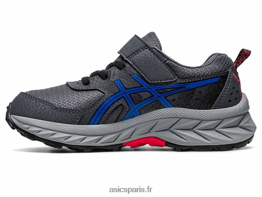 enfants Asics gel-venture 9 préscolaire BXL8B24217 gris porteur/bleu thon