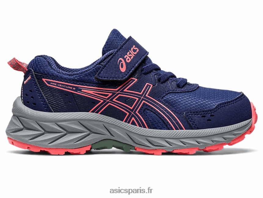 enfants Asics gel-venture 9 préscolaire BXL8B24218 bleu indigo/papaye