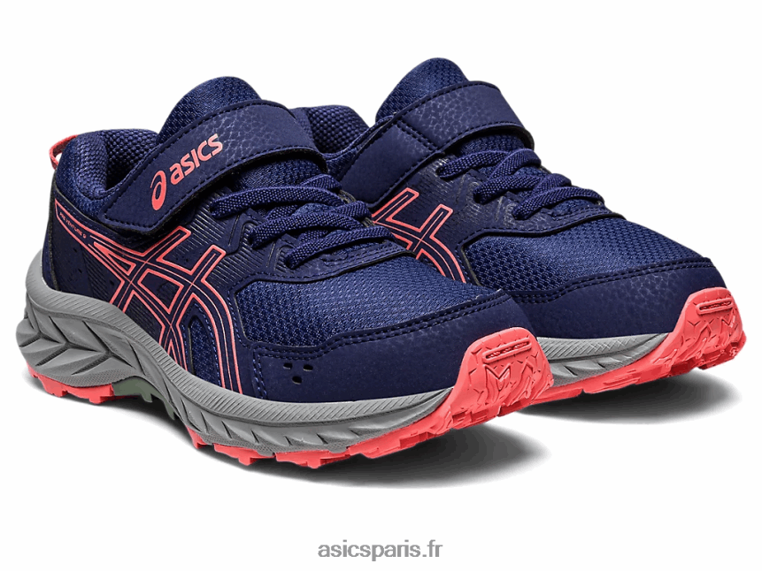 enfants Asics gel-venture 9 préscolaire BXL8B24218 bleu indigo/papaye