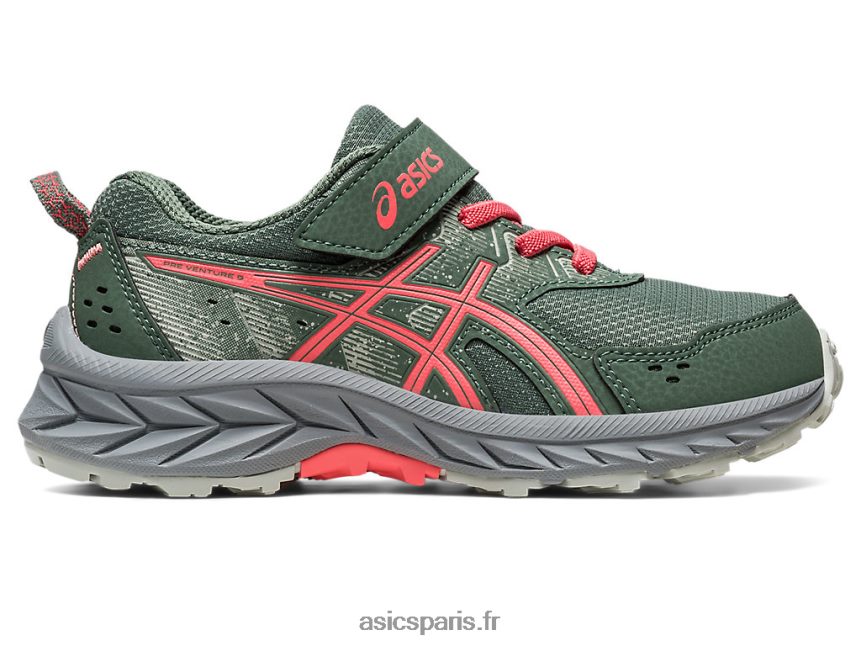 enfants Asics gel-venture 9 préscolaire BXL8B24223 lierre/papaye