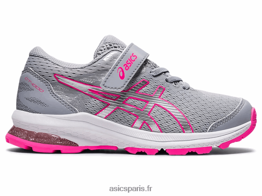 enfants Asics gt-1000 10 préscolaire BXL8B24312 gris piémont/argent pur