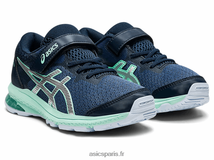 enfants Asics gt-1000 10 préscolaire BXL8B24506 bleu tonnerre/argent pur