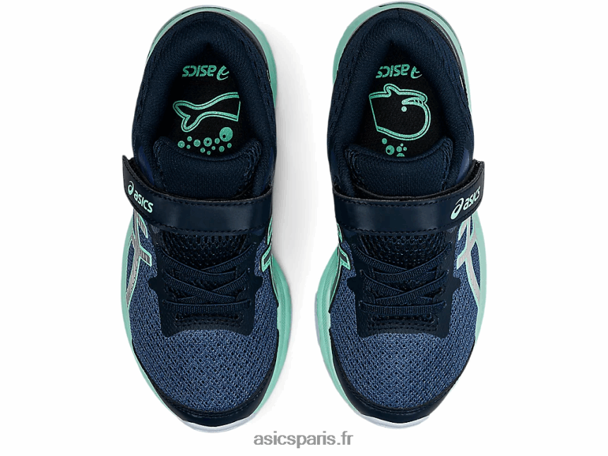 enfants Asics gt-1000 10 préscolaire BXL8B24506 bleu tonnerre/argent pur