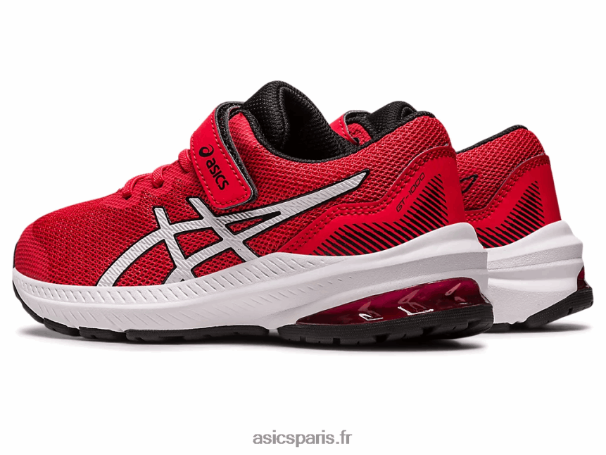 enfants Asics gt-1000 11 préscolaire BXL8B24254 rouge électrique/blanc
