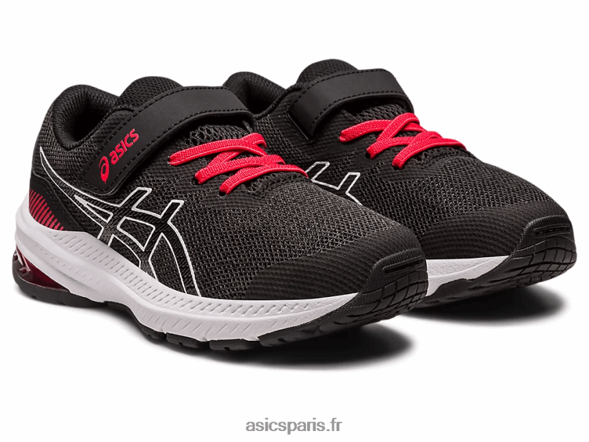 enfants Asics gt-1000 11 préscolaire BXL8B24288 noir/rouge électrique